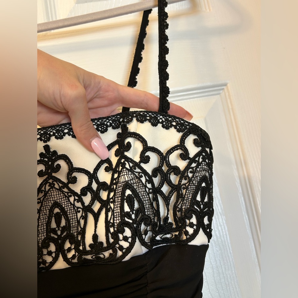 Vintage Jessica McClintock Ruched Dress - Picture 9 of 11